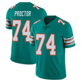 Kdoa M.Dolphins #74 Kadyn Proctor Player Aqua Limited Alternate Vapor Untouchable Home Game Stitched Jerseys