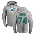 Kdoa M.Dolphins #74 Kadyn Proctor Player Gray LOGO Pullover Hoodies Limited Stitched Jerseys