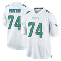 Kdoa M.Dolphins #74 Kadyn Proctor Player White Home Game Stitched Jerseys