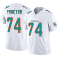 Kdoa M.Dolphins #74 Kadyn Proctor Player White Limited Vapor F.U.S.E. Home Game Stitched Jerseys