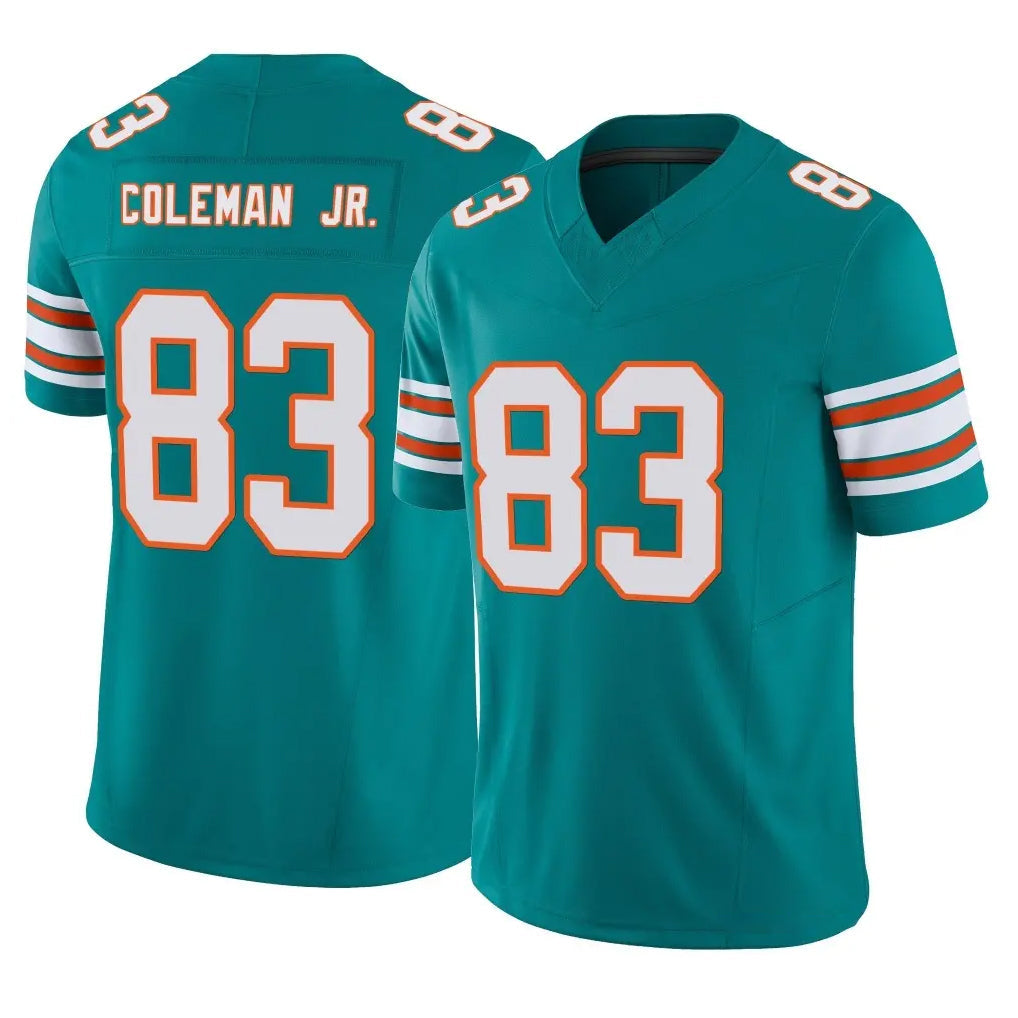 Kdoa M.Dolphins #83 Kevin Coleman Jr. Player Aqua Limited Alternate Vapor F.U.S.E. Home Game Stitched Jerseys
