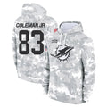 Kdoa M.Dolphins #83 Kevin Coleman Jr. Player Arctic Camo Salute to Service Hoodies Limited Game Stitched Jerseys