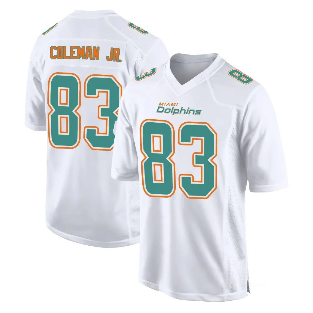Kdoa M.Dolphins #83 Kevin Coleman Jr. Player White Fashion Home Game Stitched Jerseys
