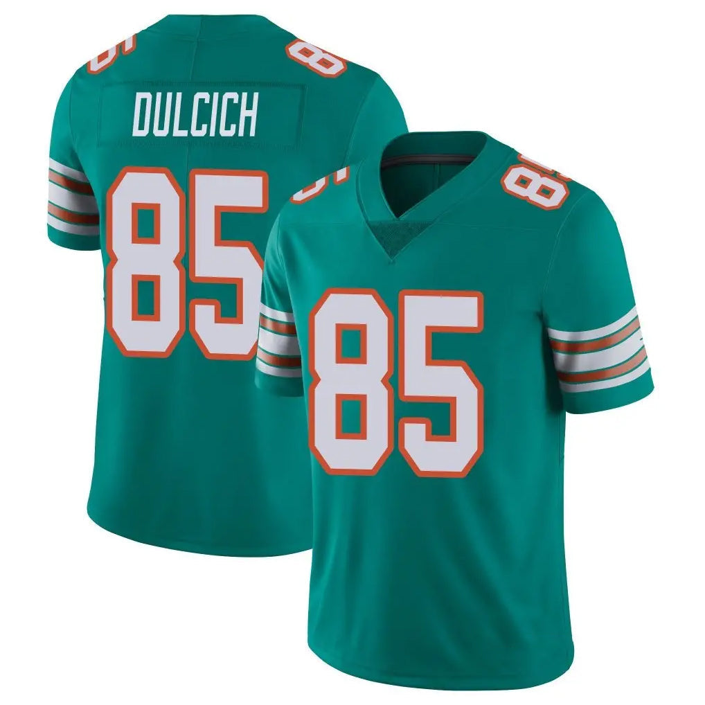 Kdoa M.Dolphins #85 Greg Dulcich Player Aqua Limited Alternate Vapor Untouchable Home Game Stitched Jerseys