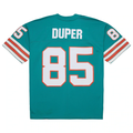 Kdoa M.Dolphins #85 Mark Duper Mitchell & Ness Aqua Legacy Replica Jersey