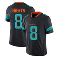 Kdoa M.Dolphins #8 JuJu Brents Player Black Limited Pitch Rivalries Collection Home Game Stitched Jerseys