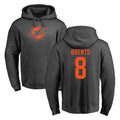 Kdoa M.Dolphins #8 JuJu Brents Player Darkgray Pullover Hoodies Limited Stitched Jerseys
