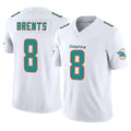 Kdoa M.Dolphins #8 JuJu Brents Player White Limited Vapor F.U.S.E. Home Game Stitched Jerseys