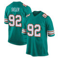 Kdoa M.Dolphins #92 Zach Sieler Player Aqua Alternate Home Game Stitched Jerseys