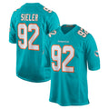 Kdoa M.Dolphins #92 Zach Sieler Player Aqua Home Game Stitched Jerseys