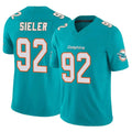 Kdoa M.Dolphins #92 Zach Sieler Player Aqua Limited Vapor F.U.S.E. Home Game Stitched Jerseys
