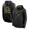Kdoa M.Dolphins #92 Zach Sieler Player Black Salute to Service Hoodies Limited Game Stitched Jerseys