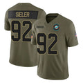 Kdoa M.Dolphins #92 Zach Sieler Player Olive 2025 Salute To Service Limited Game Stitched Jerseys