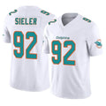 Kdoa M.Dolphins #92 Zach Sieler Player White Limited Vapor F.U.S.E. Home Game Stitched Jerseys