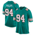 Kdoa M.Dolphins #94 Jordan Phillips Player Aqua Alternate Home Game Stitched Jerseys