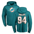 Kdoa M.Dolphins #94 Jordan Phillips Player Aqua LOGO Pullover Hoodies Limited Stitched Jerseys