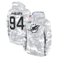 Kdoa M.Dolphins #94 Jordan Phillips Player Arctic Camo Salute to Service Hoodies Limited Game Stitched Jerseys