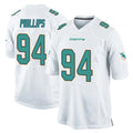 Kdoa M.Dolphins #94 Jordan Phillips Player White Home Game Stitched Jerseys