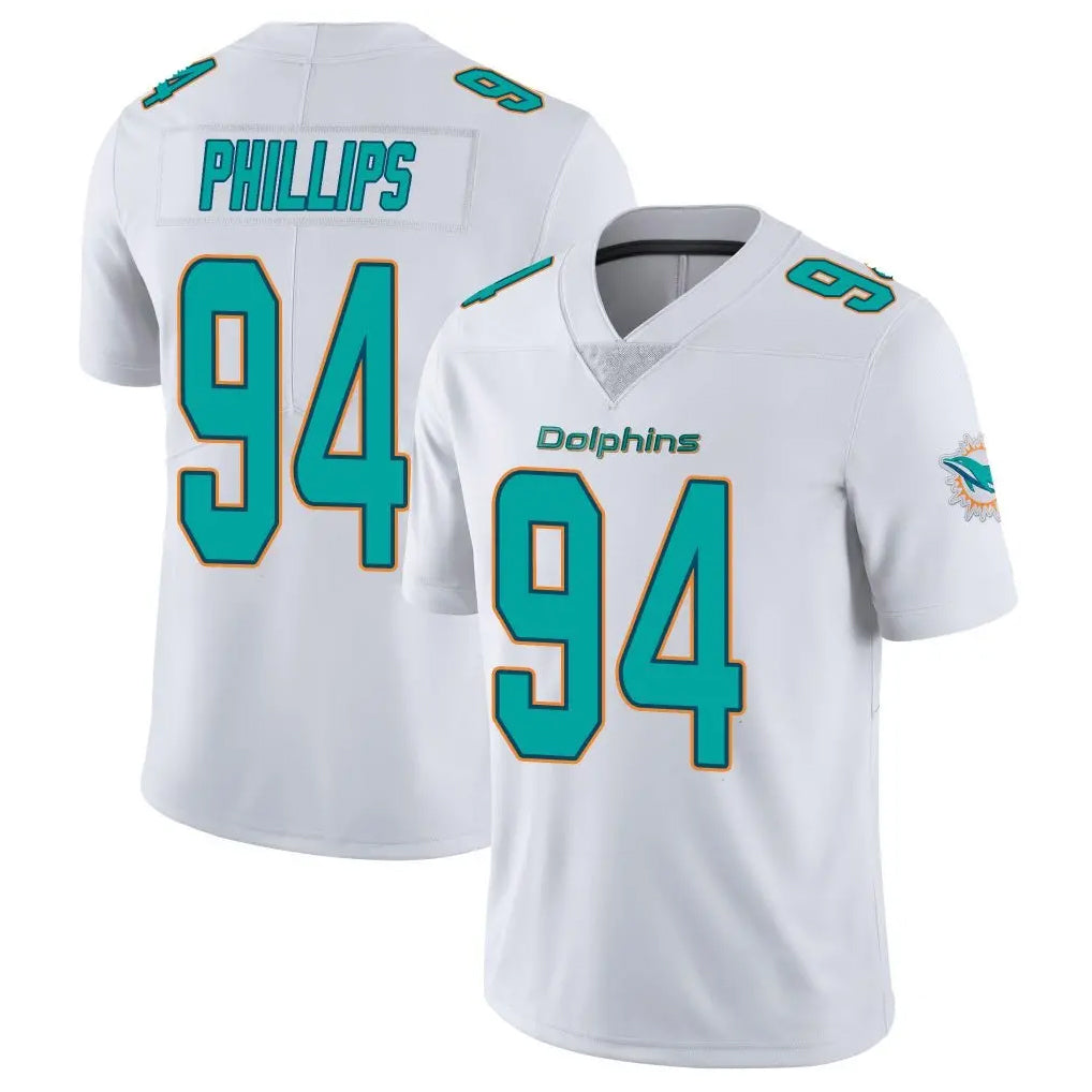 Kdoa M.Dolphins #94 Jordan Phillips Player White Limited Vapor Untouchable Home Game Stitched Jerseys