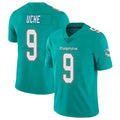 Kdoa M.Dolphins #9 Joshua Uche Player Aqua Limited Vapor Untouchable Home Game Stitched Jerseys