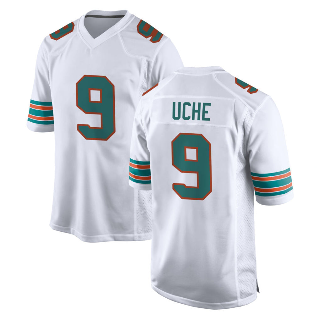 Kdoa M.Dolphins #9 Joshua Uche Player White Limited Home Game Stitched Jerseys