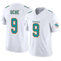 Kdoa M.Dolphins #9 Joshua Uche Player White Limited Vapor F.U.S.E. Home Game Stitched Jerseys