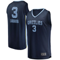 Kdoa M.Grizzlies #3 Jake LaRavia Navy Fast Break Replica Player Stitched Jerseys- Icon Edition