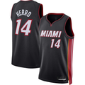 Kdoa M.Heat #14 Tyler Herro Black Swingman Jerseys - Icon Edition
