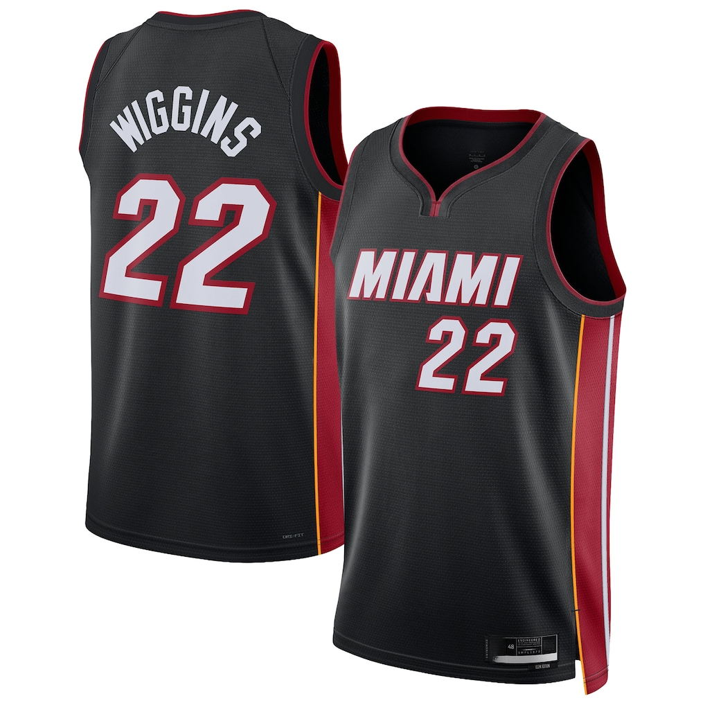 Kdoa M.Heat #22 Andrew Wiggins Black Swingman Jerseys - Icon Edition