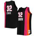 Kdoa M.Heat #32 Shaquille O'Neal Mitchell & Ness Black Big & Tall Hardwood Classics 2005-2006 Swingman Jerseys