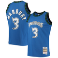 Kdoa M.Timberwolves #3 Stephon Marbury Mitchell & Ness Blue 1996-1997 Hardwood Classics Swingman Stitched Jerseys