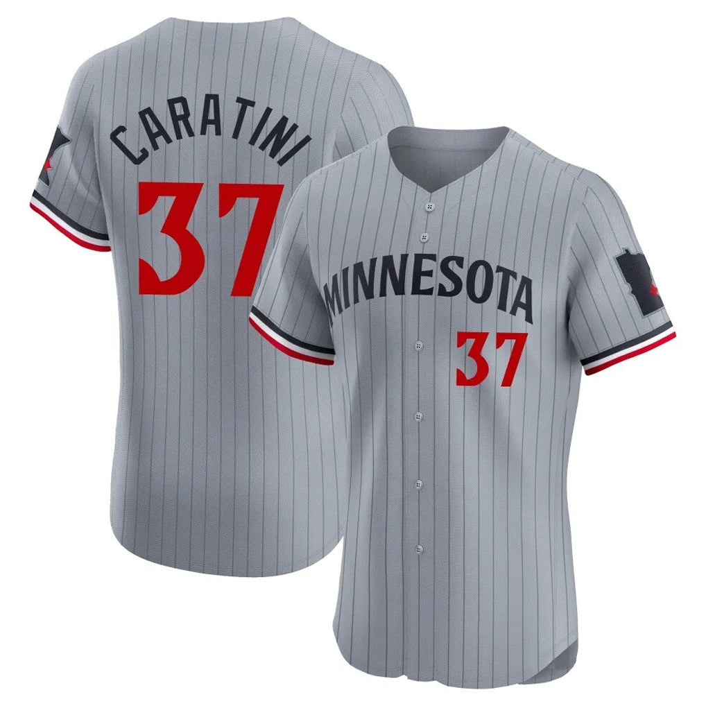 Kdoa M.Twins #37 Victor Caratini Player Gray Home Limited Elite Stitched Jerseys