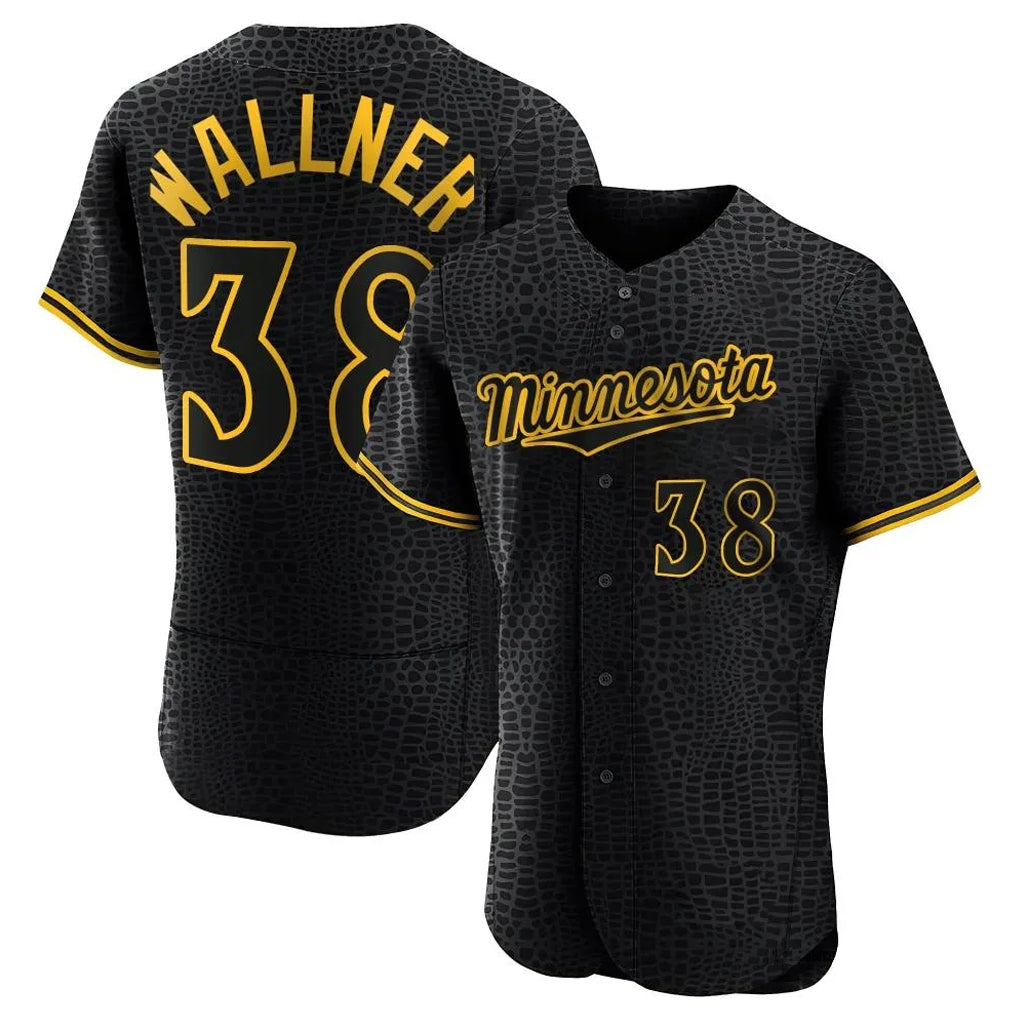 Kdoa M.Twins #38 Matt Wallner Player Black Snake Skin City Home Limited Elite Stitched Jerseys