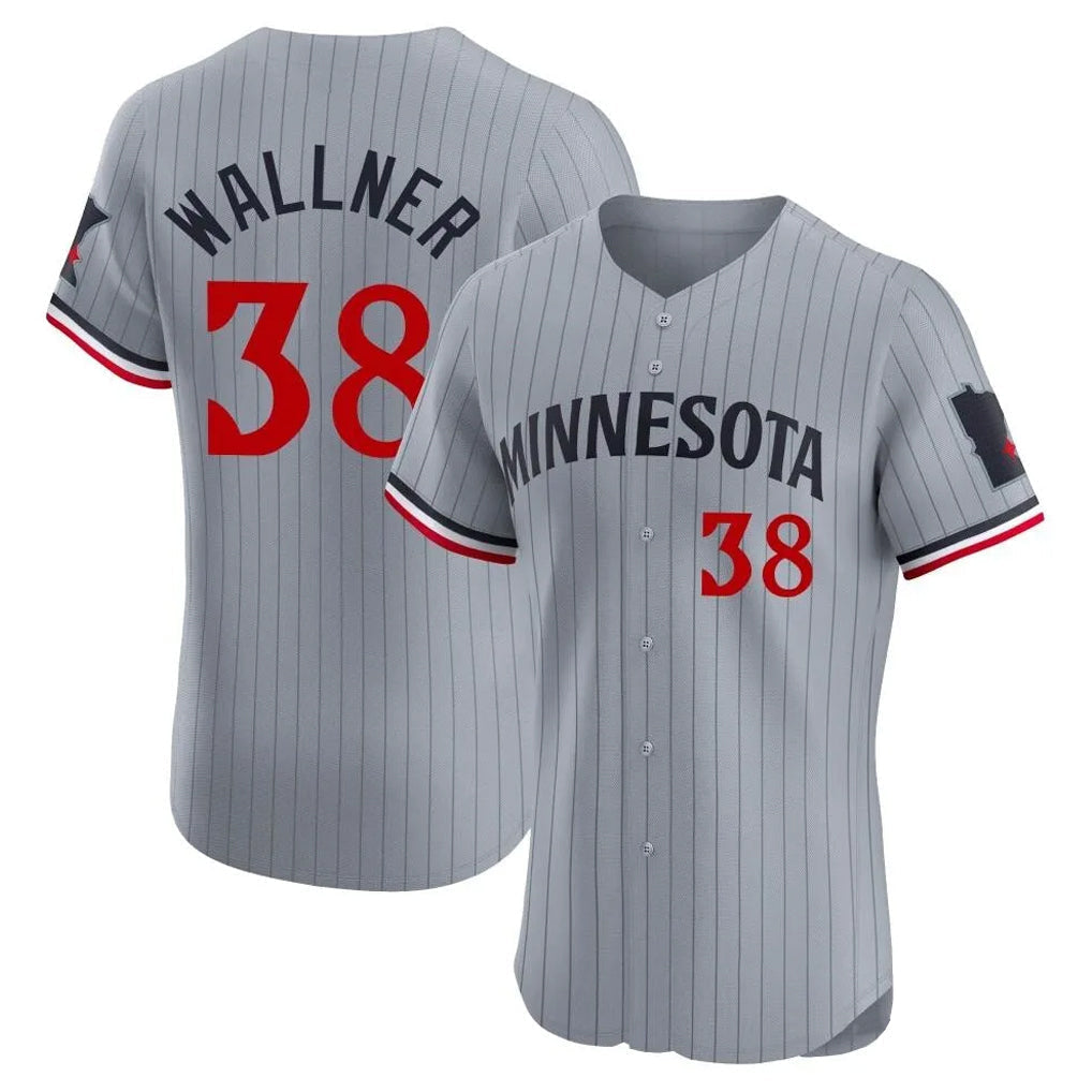 Kdoa M.Twins #38 Matt Wallner Player Gray Home Limited Elite Stitched Jerseys