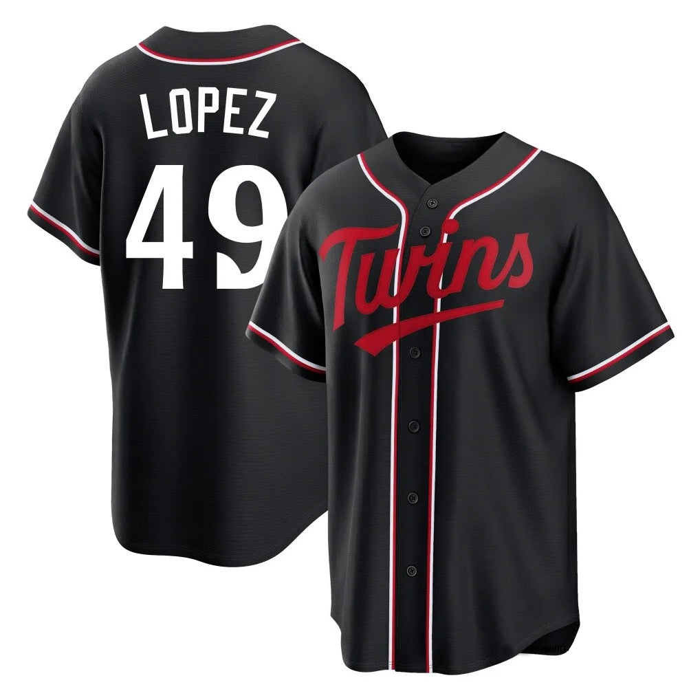 Kdoa M.Twins #49 Pablo Lopez Player Black Fashion Out Home Limited Stitched Jerseys