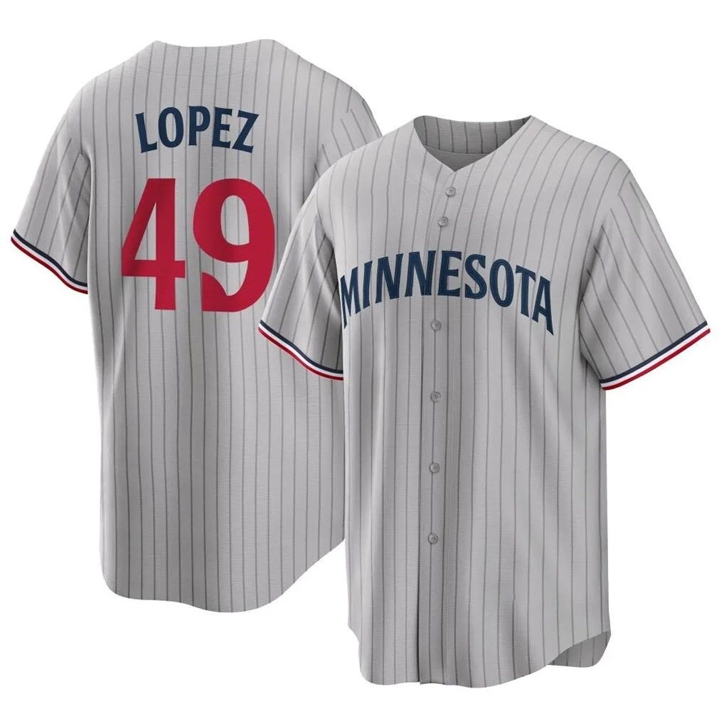 Kdoa M.Twins #49 Pablo Lopez Player Gray Game Limited Home Stitched Jerseys