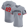 Kdoa M.Twins #49 Pablo Lopez Player Gray Home Limited Elite Stitched Jerseys