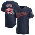 Kdoa M.Twins #49 Pablo Lopez Player Navy 60th Home Limited Elite Stitched Jerseys