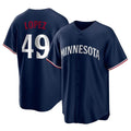 Kdoa M.Twins #49 Pablo Lopez Player Navy Replica Alternate Home Stitched Jerseys