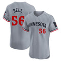 Kdoa M.Twins #56 Josh Bell Player Gray Home Limited Elite Stitched Jerseys