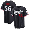 Kdoa M.Twins #56 Josh Bell Player Navy Home Game Stitched Jerseys