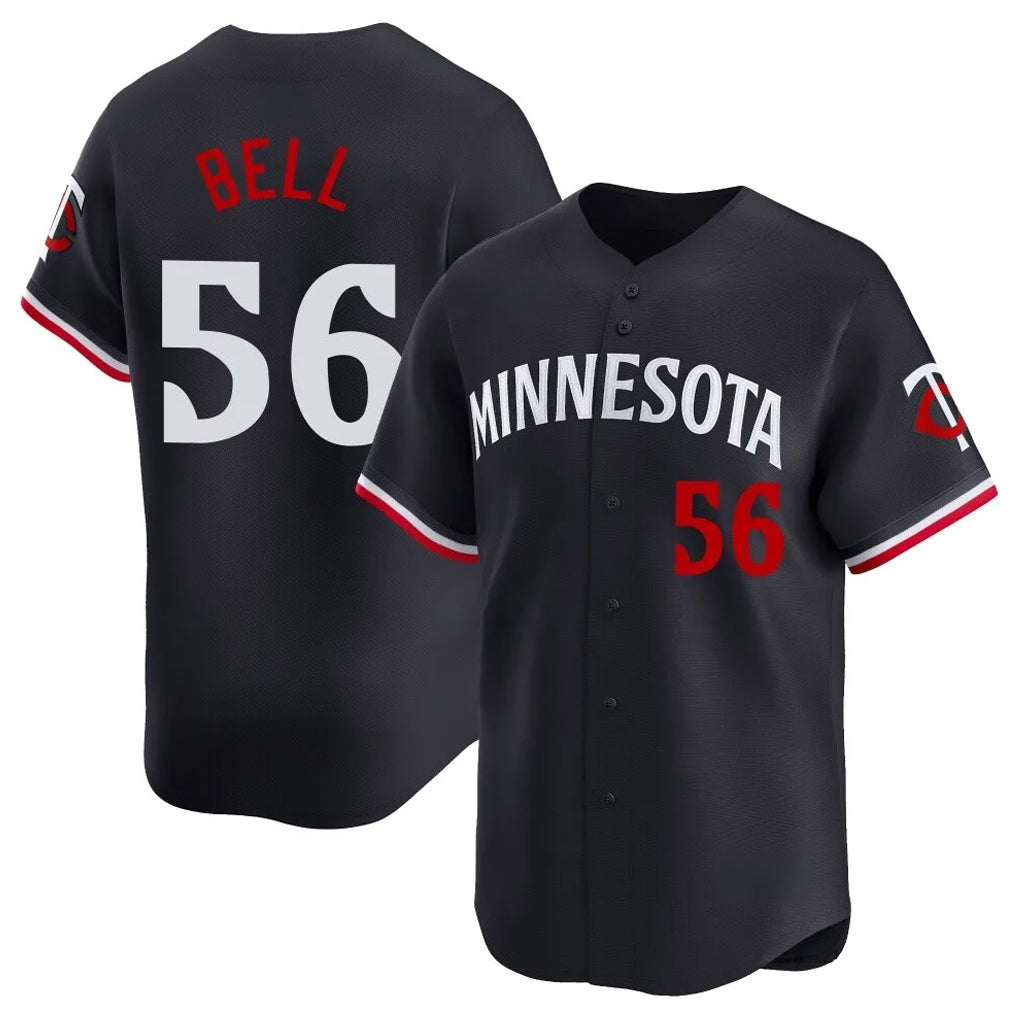 Kdoa M.Twins #56 Josh Bell Player Navy Home Limited Stitched Jerseys
