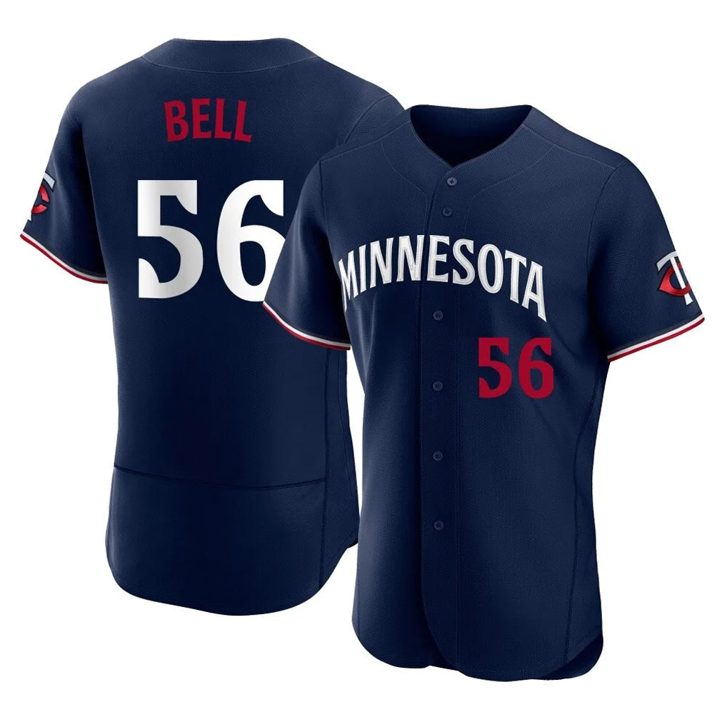 Kdoa M.Twins #56 Josh Bell Player Navy Replica Home Limited Elite Stitched Jerseys