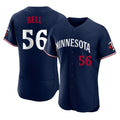 Kdoa M.Twins #56 Josh Bell Player Navy Replica Home Limited Elite Stitched Jerseys