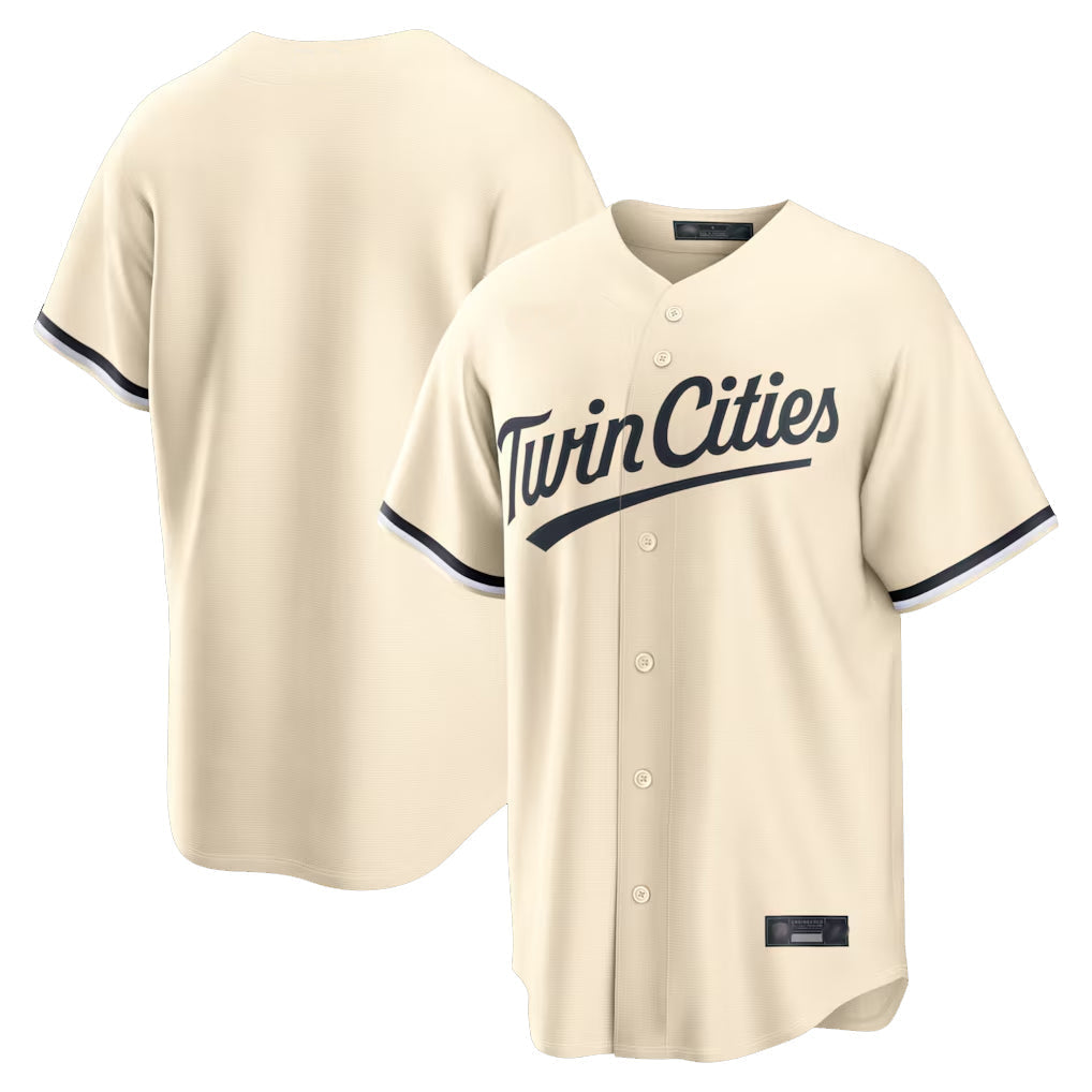Kdoa Minnesota Twins Blank Player Cream Game Limited Home Stitched Jerseys