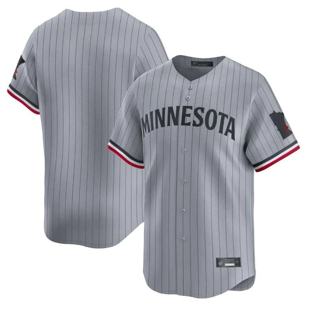 Kdoa Minnesota Twins Blank Player Gray Home Limited Stitched Jerseys