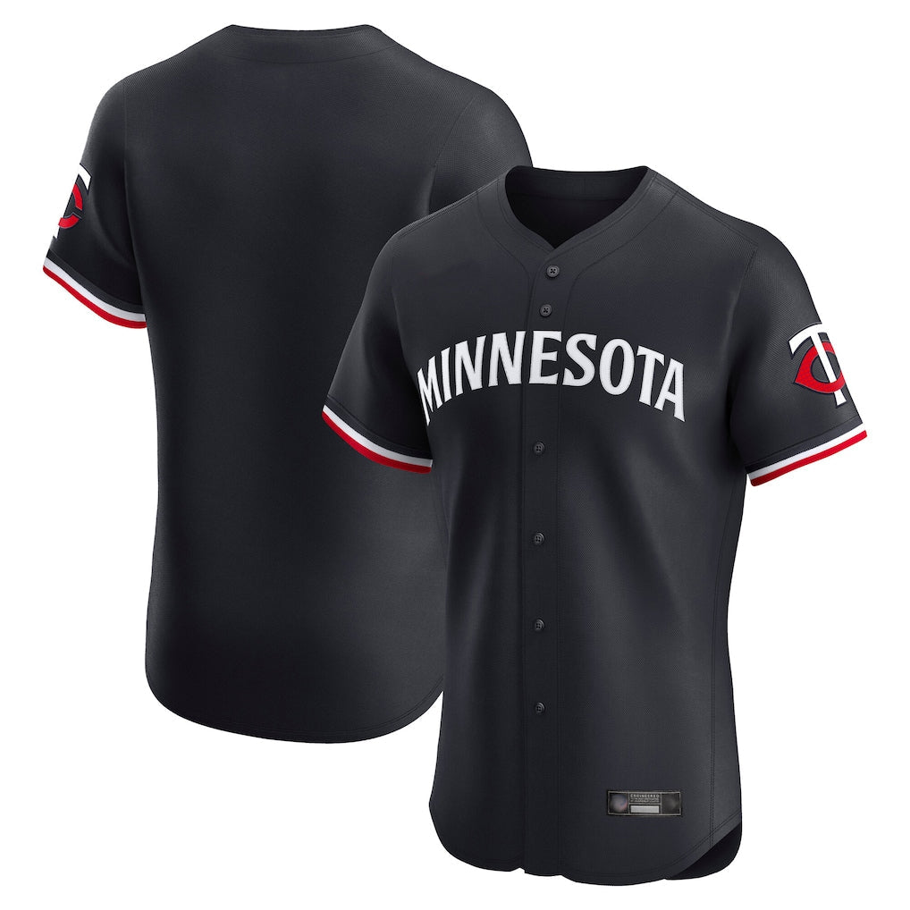 Kdoa Minnesota Twins Blank Player Navy Home Limited Elite Stitched Jerseys