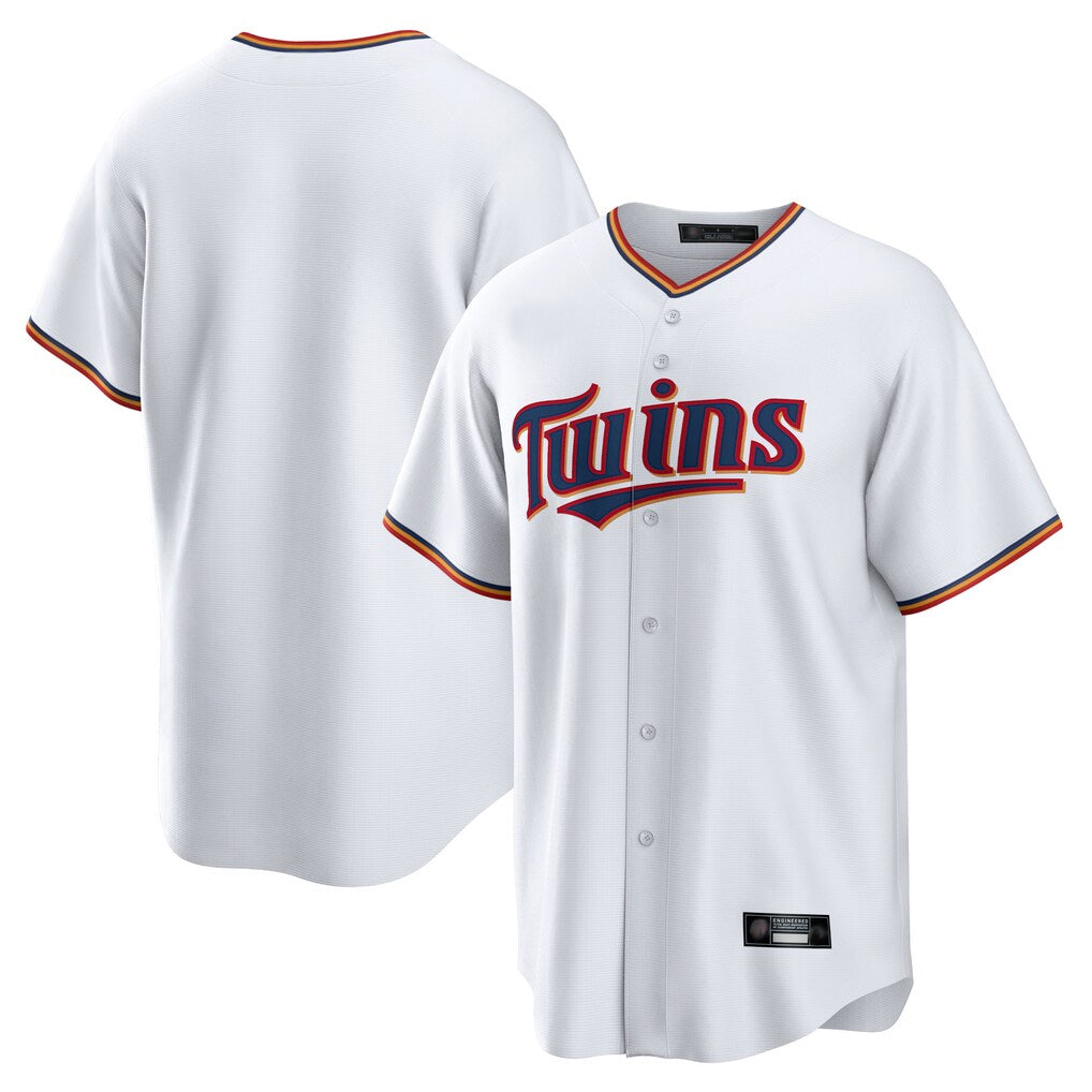 Kdoa Minnesota Twins Blank Player White Game Home Stitched Jerseys