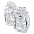 Kdoa MN.Vikings Arctic Camo Salute to Service Pullover Hoodies Limited Game Blank Player Stitched Jerseys