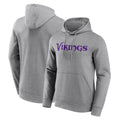 Kdoa MN.Vikings Gray LOGO Pullover Hoodies Home Game Blank Player Stitched Jerseys